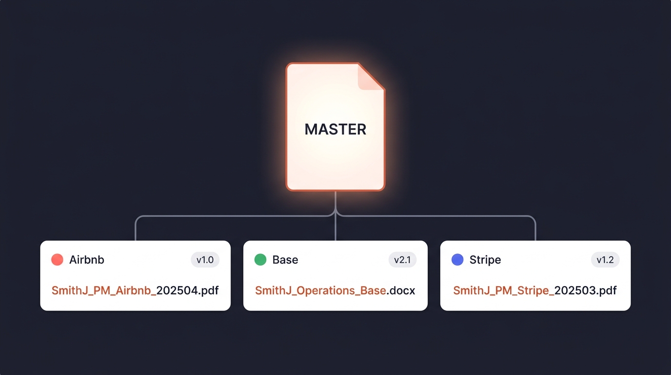 How to Manage Multiple Resume Versions Without the File Chaos